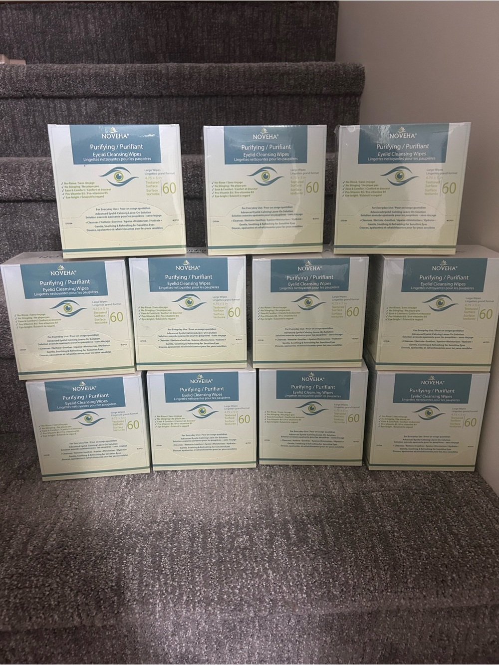Noveha Purifying Eyelid Cleansing Wipes – Light Green (2 for $30)